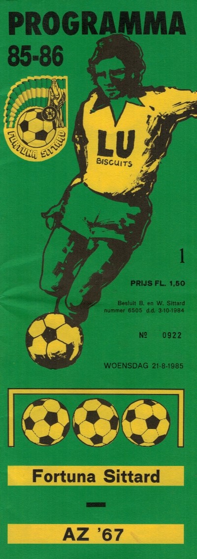 AZ Programma 21-aug-1985 Fortuna uit